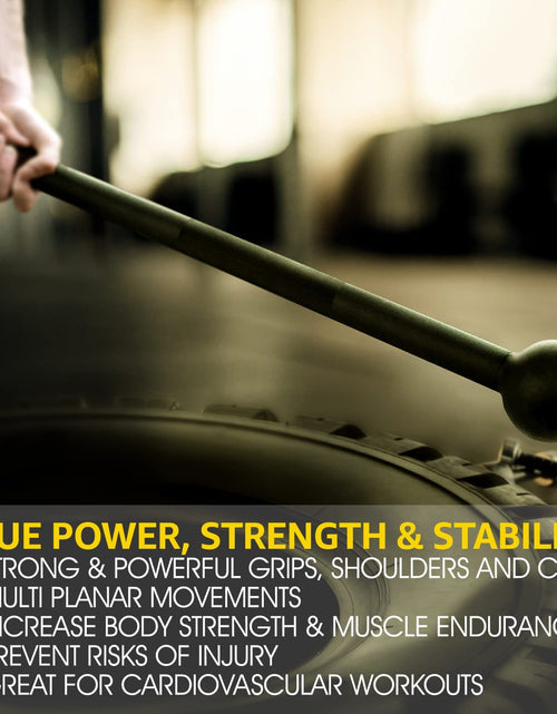 Load image into Gallery viewer, Steel Mace Bell for Strength Training - Support Full Body, Muscles, Shoulder, Grips & Forearms Workouts to Rehabilitation, Stretching 5, 7, 10, 15, 20, 25, 30Lb for Woman & Man