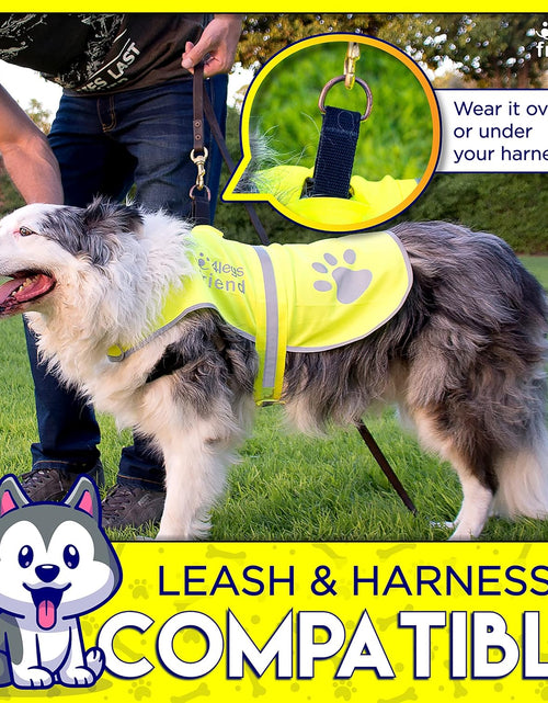 Load image into Gallery viewer, Upgraded Reflective Dog Vest. Hi-Visibility, Fluorescent Blaze Orange Dog Vest Helps Protect Your Best Friend. Safeguard Your PUP from Motorists & Hunting Accidents, on or off Leash by