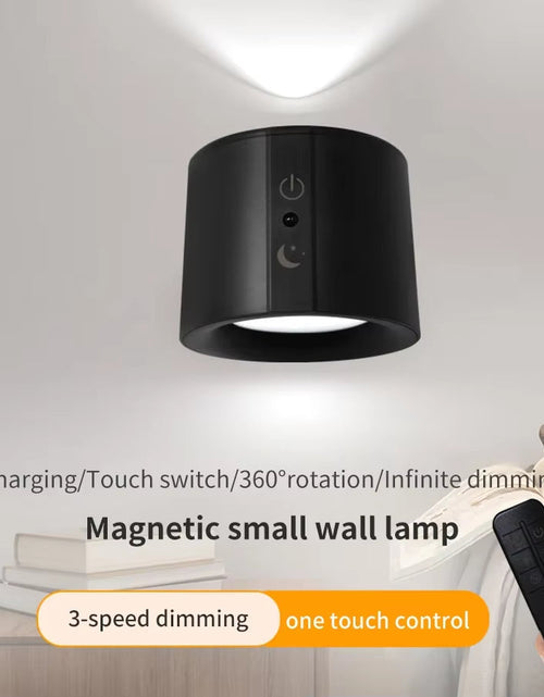 Load image into Gallery viewer, GlowFlex Touch Wall Lamp – Dual Head LED Light with Remote, 360° Rotation & USB Rechargeable Design