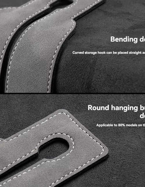 Load image into Gallery viewer, Luxury Suede Double Hook Organizer – Premium Rear Seat Backrest Hook for Changan CS Series & Eado