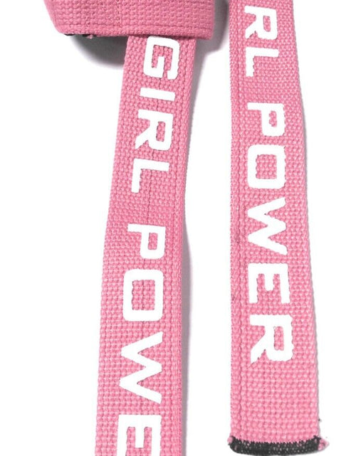 Load image into Gallery viewer, Wrist Straps Pink GRIP Girl Power Bodybuilding Crossfit Lifting STRAPS