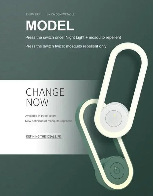 Load image into Gallery viewer, BuzzShield™ Ultrasonic Mosquito Repeller & LED Night Lamp – Sleep Tight, Bite-Free, Every Night