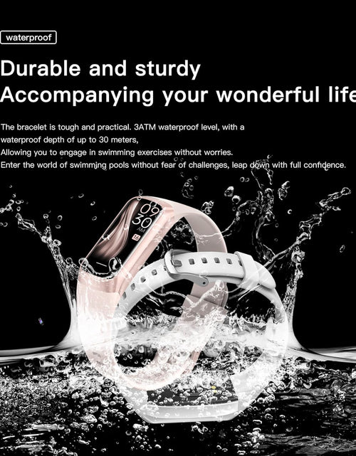 Load image into Gallery viewer, Fitness Trackers for Women Men, Oled Screen Heart Rate Sleep Monitor Step Tracker 25 Sports Modes IP68 Waterproof Smartwatch Activity Tracker, Smart Bracelet Fitness Tracker Watch with Blood Pressure