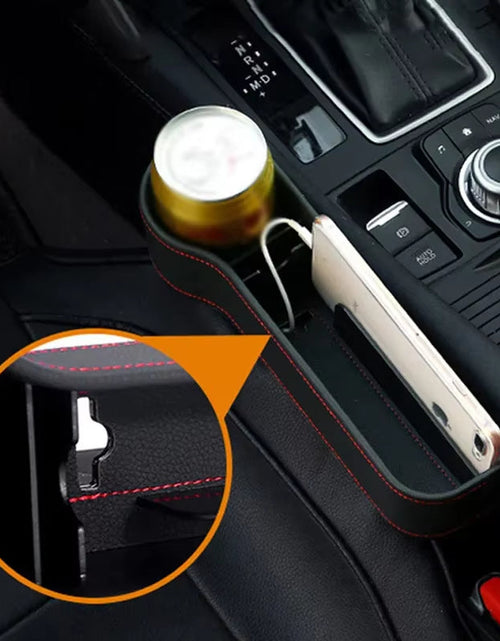 Load image into Gallery viewer, LuxPocket™ Leather Car Seat Gap Organizer – Declutter Your Drive in Style
