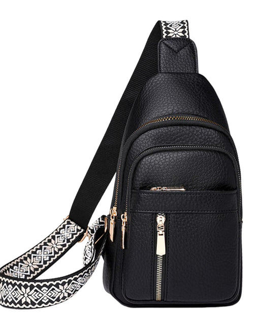 Load image into Gallery viewer, UrbanChic Crossbody – Waterproof PU Leather Chest & Shoulder Bag for Women on the Go