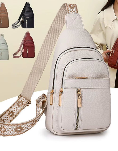 Load image into Gallery viewer, UrbanChic Crossbody – Waterproof PU Leather Chest & Shoulder Bag for Women on the Go