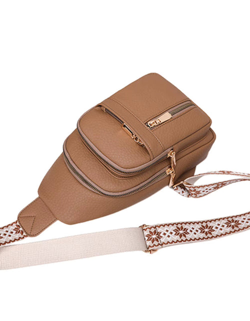 Load image into Gallery viewer, UrbanChic Crossbody – Waterproof PU Leather Chest & Shoulder Bag for Women on the Go