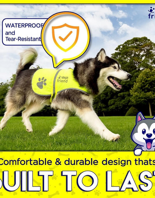 Load image into Gallery viewer, Upgraded Reflective Dog Vest. Hi-Visibility, Fluorescent Blaze Orange Dog Vest Helps Protect Your Best Friend. Safeguard Your PUP from Motorists & Hunting Accidents, on or off Leash by