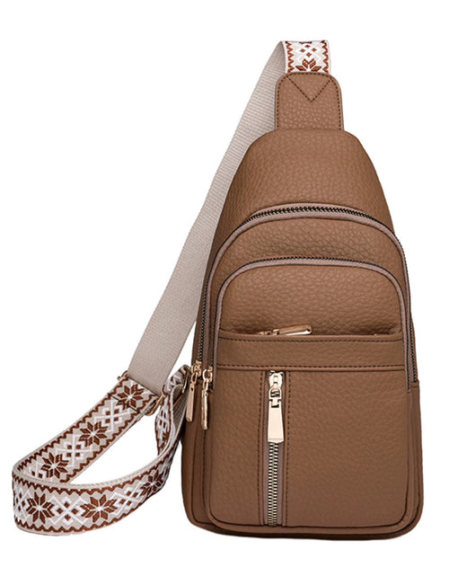 Load image into Gallery viewer, UrbanChic Crossbody – Waterproof PU Leather Chest & Shoulder Bag for Women on the Go