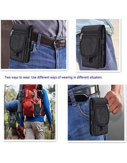 Load image into Gallery viewer, Cell Phone Pouch/Holsters for Men Belt, Multi-Purpose Phone Belt Pouch, Phone Case Tool Holder, Tactical Molle Phone Pouch Carry
