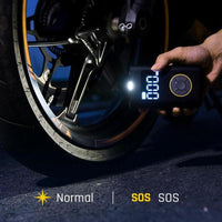 Portable Tire Inflator: Smart ON/OFF Hose Design