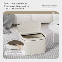 16L Smart Bathroom Trash Can White Non-Contact Narrow Smart Sensor Trash Can Smart Home Automatic Bagging Electronic Trash Can