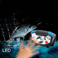 High-Capacity USB Rechargeable LED Headlamp with Wave Sensor for Outdoor Use