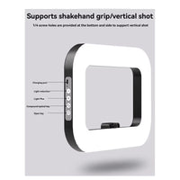 GlowPro Handheld LED Ring Light – Rechargeable Portable Fill Light for Perfect Selfies, Live Broadcasts & Photography