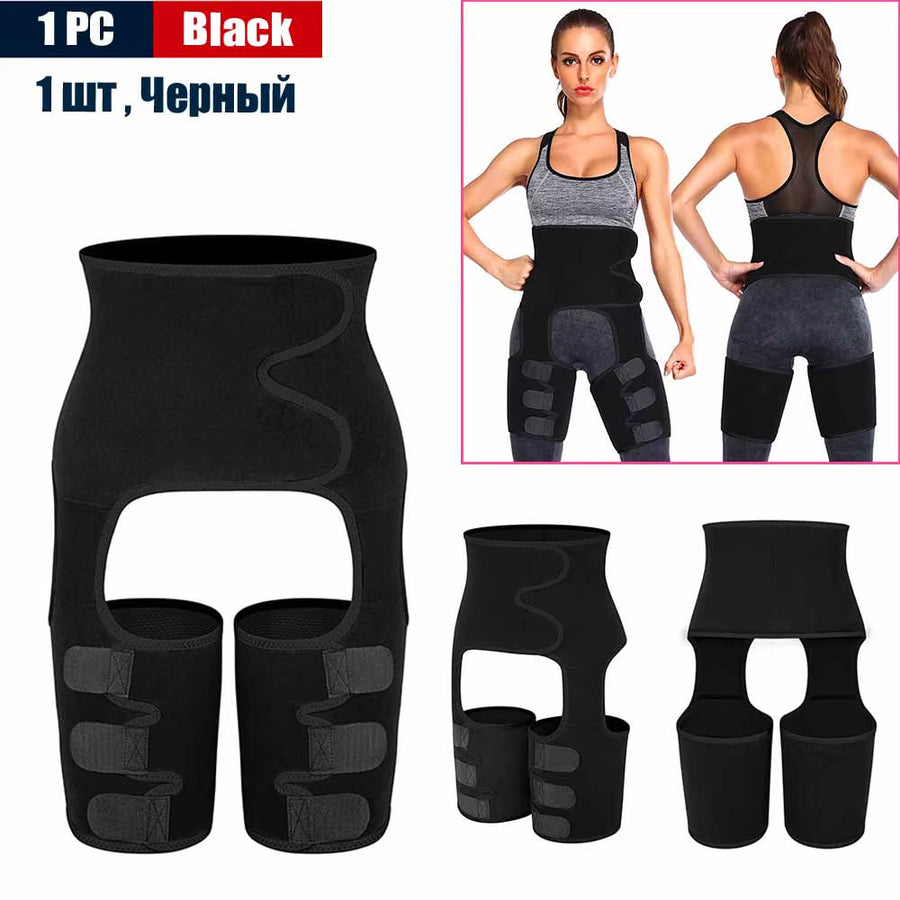 Body 3-In-1 Waist and Thigh Trimmer for Women Weight Loss Butt Lifter Waist Trainer Slimming Support Belt Hip Raise Shapewear