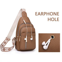 UrbanChic Crossbody – Waterproof PU Leather Chest & Shoulder Bag for Women on the Go