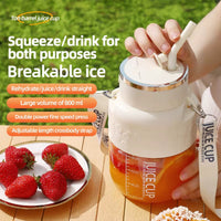 PowerJuice 800ml Electric Sports Cup – USB Rechargeable Juicer for Smoothies, Shakes, & More