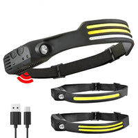 Smart Sensor Light Bright Headlamp Outdoor Wearable