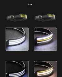 Smart Sensor Light Bright Headlamp Outdoor Wearable