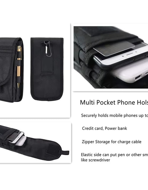 Load image into Gallery viewer, Cell Phone Pouch/Holsters for Men Belt, Multi-Purpose Phone Belt Pouch, Phone Case Tool Holder, Tactical Molle Phone Pouch Carry
