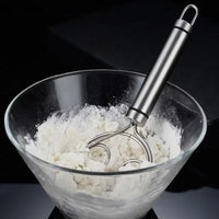 Baker’s Best Danish Dough Whisk – Dutch-Style Stainless Steel Hand Mixer for Effortless Bread, Biscuits & Cakes