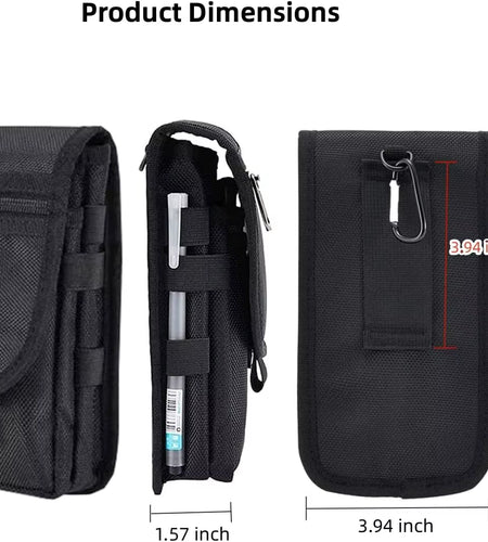 Cell Phone Pouch/Holsters for Men Belt, Multi-Purpose Phone Belt Pouch, Phone Case Tool Holder, Tactical Molle Phone Pouch Carry