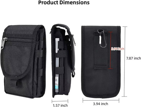 Cell Phone Pouch/Holsters for Men Belt, Multi-Purpose Phone Belt Pouch, Phone Case Tool Holder, Tactical Molle Phone Pouch Carry