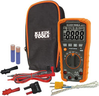 MM600 Multimeter, Digital Auto-Ranging, AC/DC Voltage and Current, Temperature, Frequency, Continuity, More, 1000V, Orange