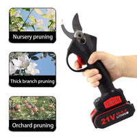 PowerPrune 21V Cordless Electric Pruner – Effortless Tree & Bonsai Branch Cutting Tool
