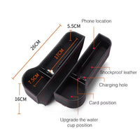 LuxPocket™ Leather Car Seat Gap Organizer – Declutter Your Drive in Style