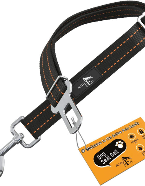 Load image into Gallery viewer, Dog Car Harness - Pack of 1 Dog Seatbelts for Cars, Trucks, Travel - Tether Belt for Small &amp; Large Dogs - Orange
