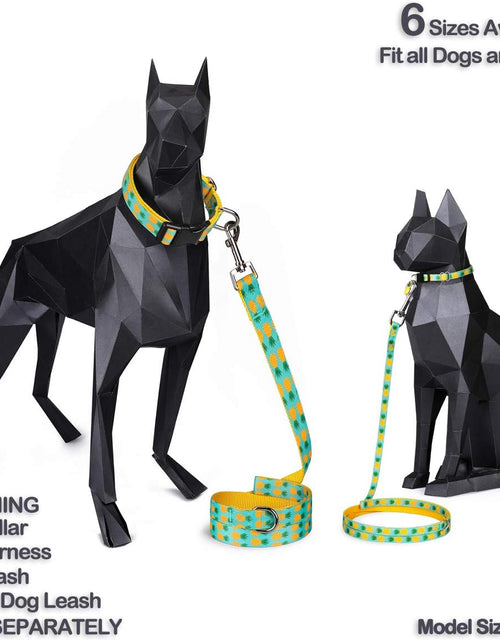 Load image into Gallery viewer, Pet Supplies, (Tropical Pineapple) Cat Collar, Dog Collar, Cat Leash, Dog Leash for Cats, Puppies, Small Medium Large Dogs
