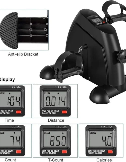 Load image into Gallery viewer, Multi-Function Mini Digital under Desk Bike Stepper

