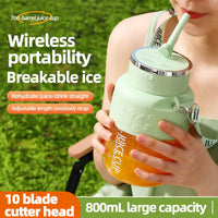 PowerJuice 800ml Electric Sports Cup – USB Rechargeable Juicer for Smoothies, Shakes, & More
