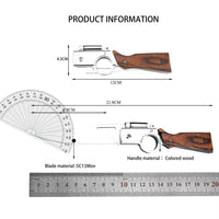 AK47 Tactical Folding Knife – Multi-Purpose Survival Blade with LED Light & Nylon Sheath