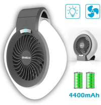 Innovative Portable Camping Light with Rechargeable Fan for Outdoor Tents