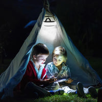 Innovative Portable Camping Light with Rechargeable Fan for Outdoor Tents