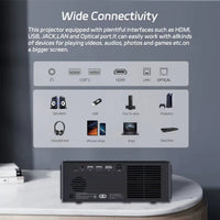 C4 PRO 1080P Projector Full HD 4K 1200ANSI Projectors Video Smart TV for Home 32GB Movie Theater Beamer