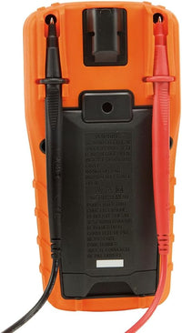 MM600 Multimeter, Digital Auto-Ranging, AC/DC Voltage and Current, Temperature, Frequency, Continuity, More, 1000V, Orange