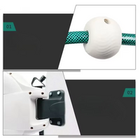 10/20M Automatic Rewind Hose Reel with 7 Pattern Hose Nozzle Water Hose Reel Slow Return System for Car Garden